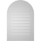 Ekena Millwork Round Top Surface Mount PVC Gable Vent: Functional, w/ 3-1/2"W x 1"P Standard Frame, 24"W x 36"H GVPRT24X3601SF - alternate 3